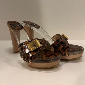 Stewart Weitzman leopard heels